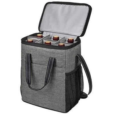 Bolsa enfriadora de vino para 6 botellas.